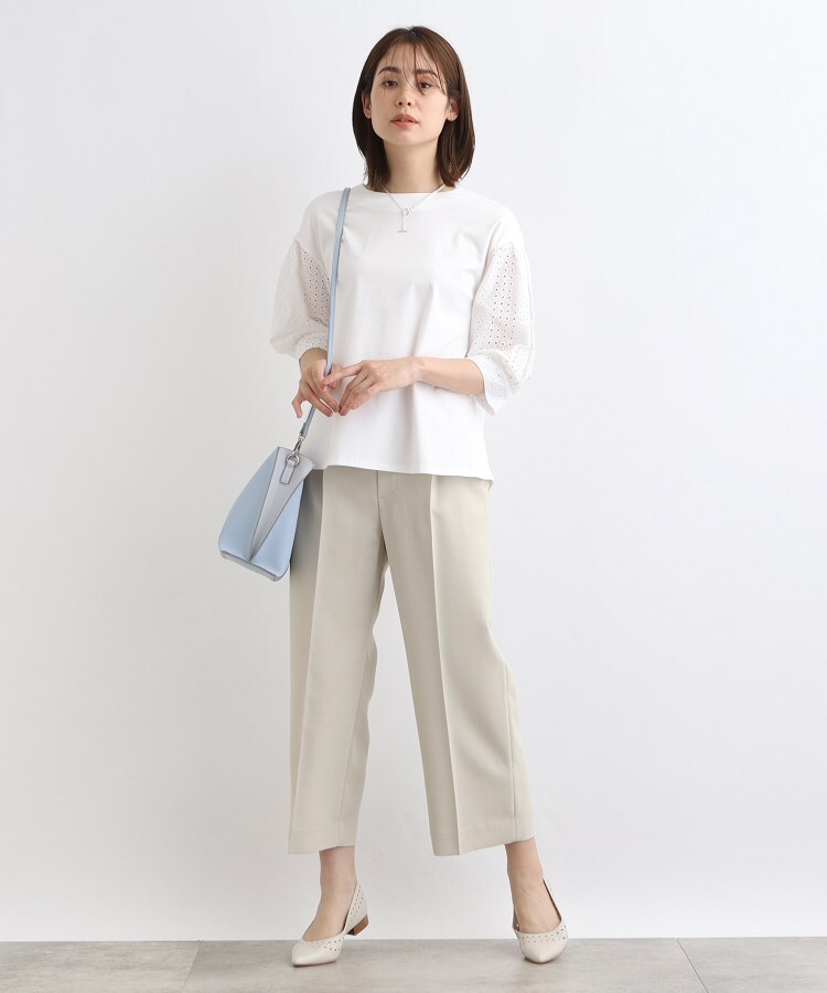 インディヴィ(INDIVI)の【洗える】ガウチョパンツ8