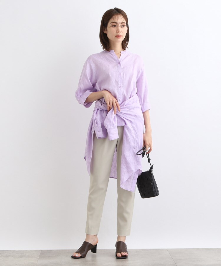 インディヴィ(INDIVI)の【洗える】サマータックテーパードパンツ12