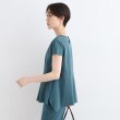 インディヴィ(INDIVI)の【SETUP可能】麻調ペプラムブラウス10