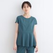 インディヴィ(INDIVI)の【SETUP可能】麻調ペプラムブラウス14