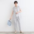 インディヴィ(INDIVI)の【洗える】シアーストライプ袖コンシャスブラウス8