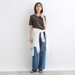 インディヴィ(INDIVI)の【洗える】VネックロゴTシャツ12