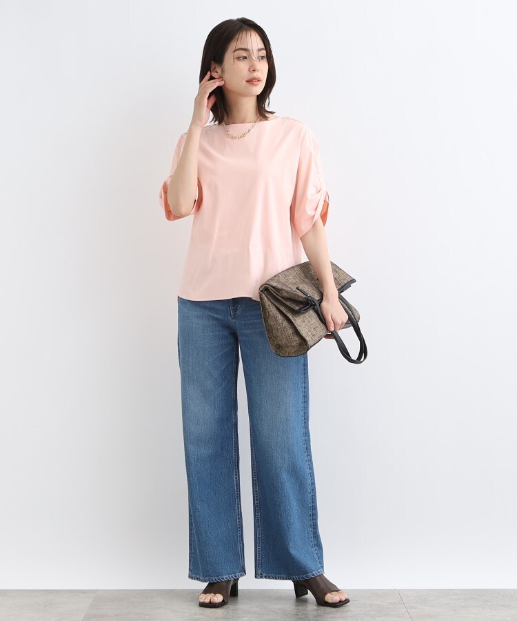 インディヴィ(INDIVI)の【洗える】袖コンシャスカットソー9