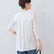 インディヴィ(INDIVI)の【洗える】着流しジャージカーディガン3