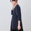 インディヴィ(INDIVI)の【洗える】着流しジャージカーディガン14