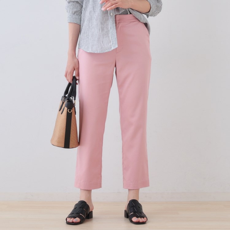 インディヴィ(INDIVI)のストレッチストレートパンツ 6～9分丈パンツ