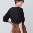 インディヴィ(INDIVI)の【洗える】タックデザインスリーブ ジャージトップス3