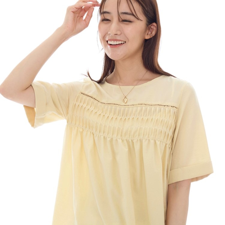 インディヴィ(INDIVI)のフィブリルブラウス シャツ・ブラウス