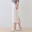 インディヴィ(INDIVI)の【シワになりにくい】コットンライクストレートスカート2