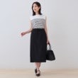 インディヴィ(INDIVI)の【シワになりにくい】コットンライクストレートスカート8