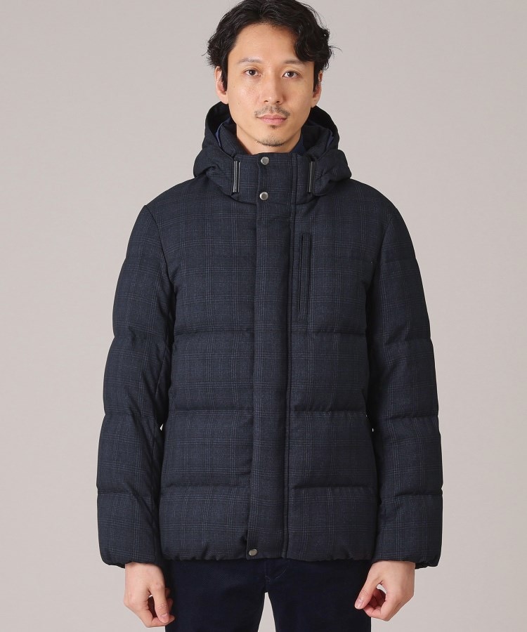 735フィルパワー】グレンチェック ダウンブルゾン(ブルゾン 735フィルパワー】グレンチェック ダウンブルゾン(ブルゾン