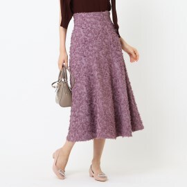 クチュールブローチ(Couture Brooch)の【WEB限定サイズ（S）あり】フレアジャガードスカート ミモレスカート