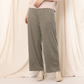 クチュールブローチ(Couture Brooch)のシアーベロアコーデュロイイージーパンツ 6～9分丈パンツ