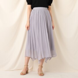 クチュールブローチ(Couture Brooch)のプラチナシフォンスカート ミモレスカート