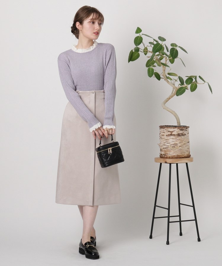 クチュールブローチ(Couture Brooch)の◆【しっとり、軽い、暖かい。】スウェード調ナロータイトスカート1