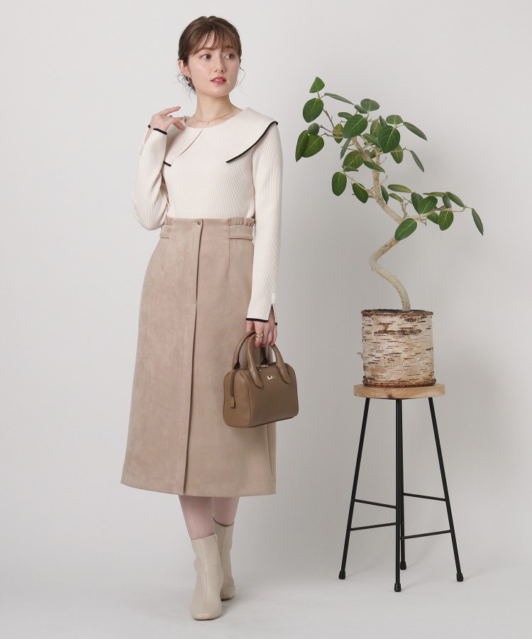 クチュールブローチ(Couture Brooch)の◆【しっとり、軽い、暖かい。】スウェード調ナロータイトスカート17