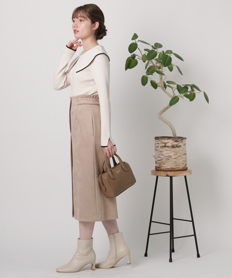 クチュールブローチ(Couture Brooch)の◆【しっとり、軽い、暖かい。】スウェード調ナロータイトスカート18