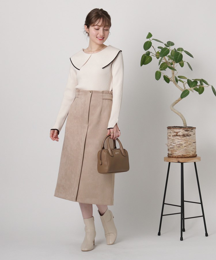 クチュールブローチ(Couture Brooch)の◆【しっとり、軽い、暖かい。】スウェード調ナロータイトスカート33