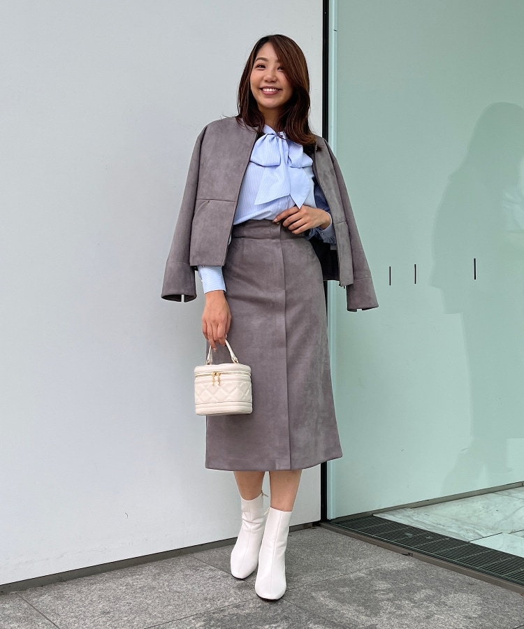 クチュールブローチ(Couture Brooch)の◆【しっとり、軽い、暖かい。】スウェード調ナロータイトスカート14