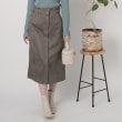 クチュールブローチ(Couture Brooch)の◆【しっとり、軽い、暖かい。】スウェード調ナロータイトスカート チャコールグレー(014)