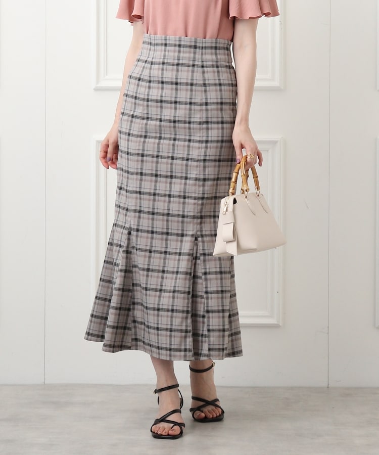  Couture Brooch(クチュールブローチ) 【トレンドマストアイテム！】マドラスチェック マーメイドスカート