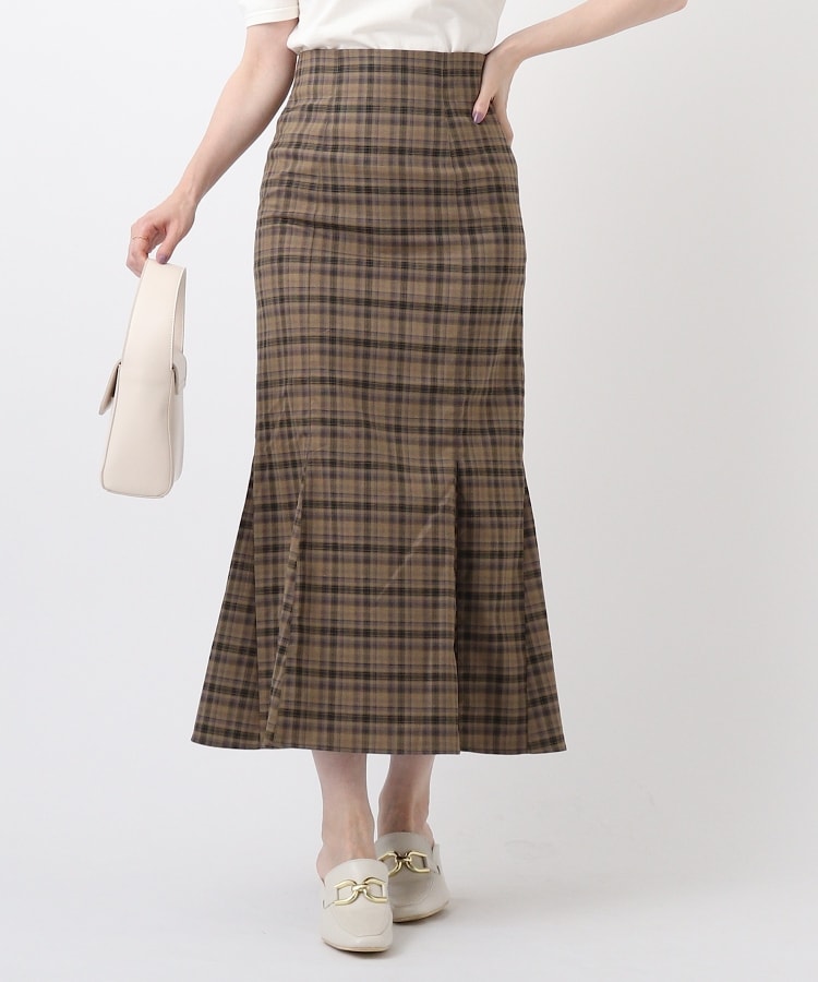  Couture Brooch(クチュールブローチ) 【トレンドマストアイテム！】マドラスチェック マーメイドスカート