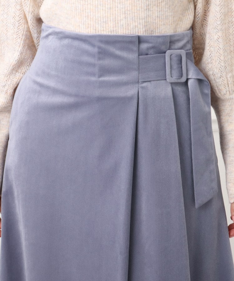 ベロアコーデュロイ ラップ風スカート（ミモレスカート） | Couture ...