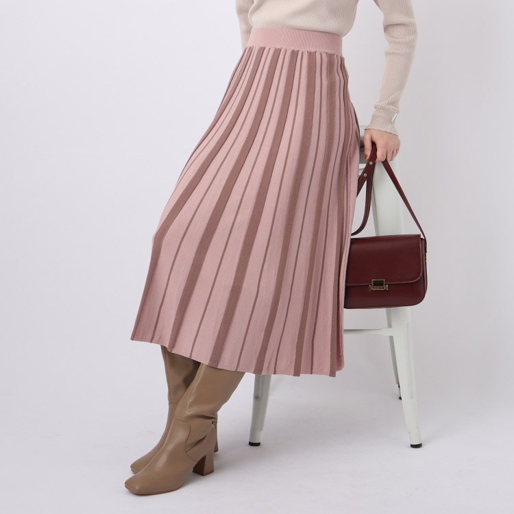 クチュールブローチ(Couture Brooch)の◆引き返し編みニットスカート マキシ・ロングスカート