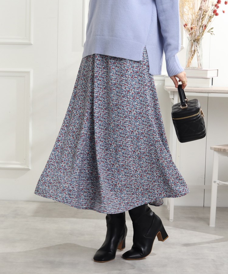  Couture Brooch(クチュールブローチ) 小花柄プリント ソフトツイル ソフトマーメイドスカート