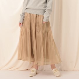 クチュールブローチ(Couture Brooch)のオーガンジープリーツスカート マキシ・ロングスカート