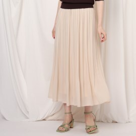クチュールブローチ(Couture Brooch)のシフォンジョーゼットプリーツスカート マキシ・ロングスカート
