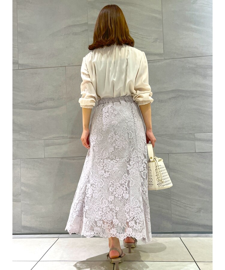 花柄レース ソフトマーメイドスカート（マキシ・ロングスカート） | Couture Brooch（クチュールブローチ）| ワールド オンラインストア  | WORLD ONLINE STORE