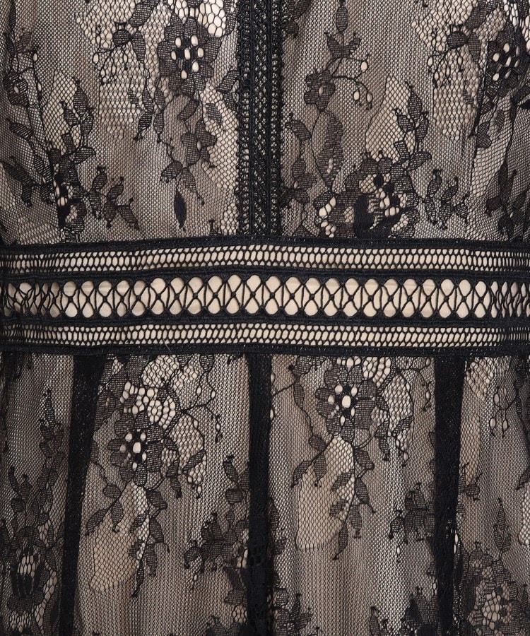 クチュールブローチ(Couture Brooch)のショルダーギャザーラッセルレースドレス14