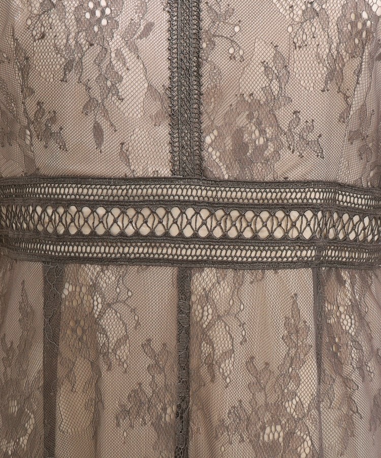 クチュールブローチ(Couture Brooch)のショルダーギャザーラッセルレースドレス15