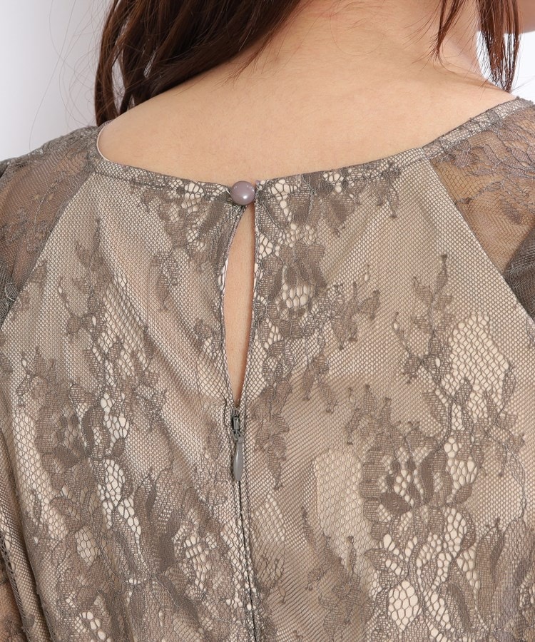 クチュールブローチ(Couture Brooch)のショルダーギャザーラッセルレースドレス17