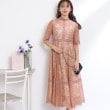 クチュールブローチ(Couture Brooch)のプチハイネックレース切替ドレス ピンク(072)