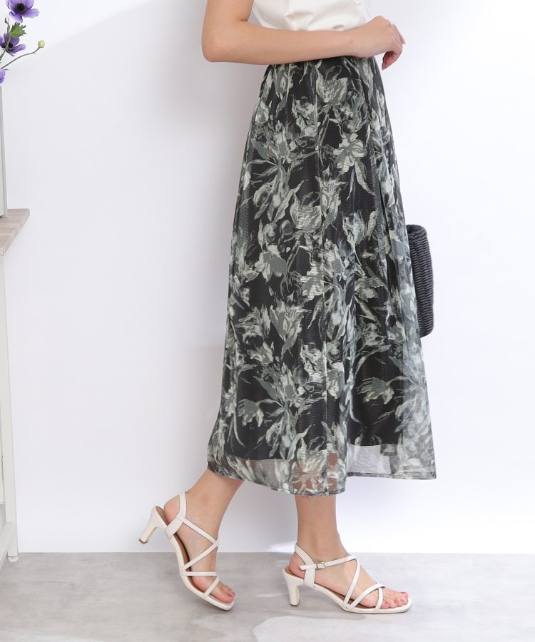 クチュールブローチ(Couture Brooch)のINCEDE メッシュレース花柄プリントスカート11