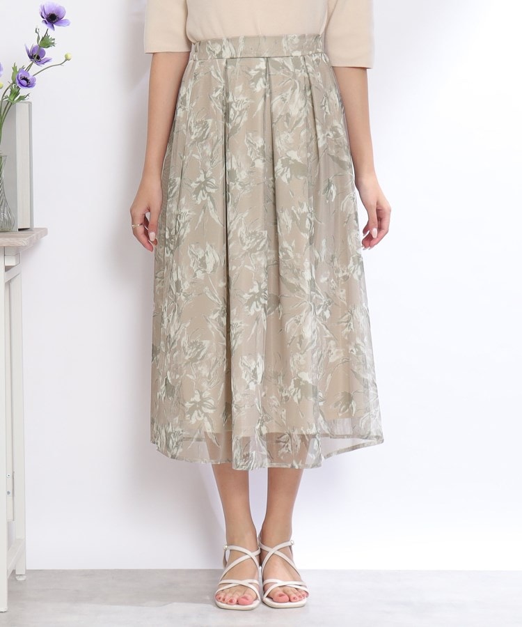 クチュールブローチ(Couture Brooch)のINCEDE メッシュレース花柄プリントスカート26
