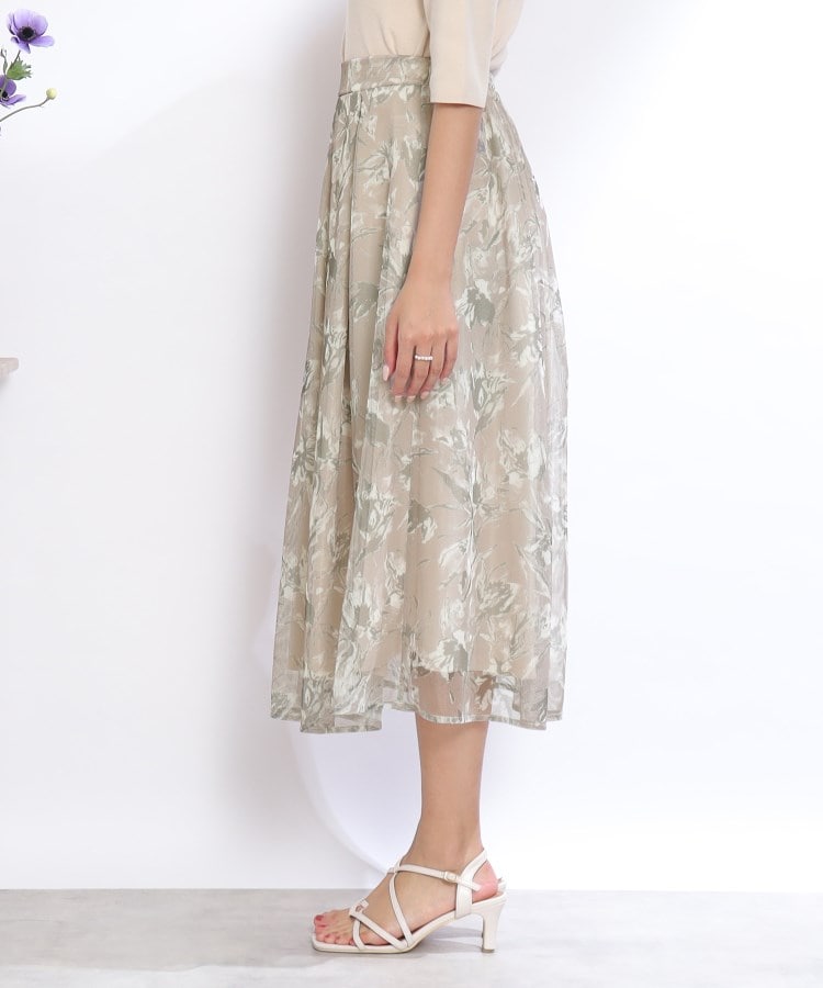 クチュールブローチ(Couture Brooch)のINCEDE メッシュレース花柄プリントスカート27