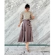 クチュールブローチ(Couture Brooch)の【通勤、オフィスにもおすすめ】リボン付きパール調フレアースカート7