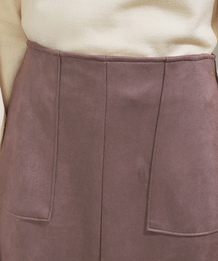 クチュールブローチ(Couture Brooch)の【オフィス・通勤にも】フェイクスエードダンボールスカート45
