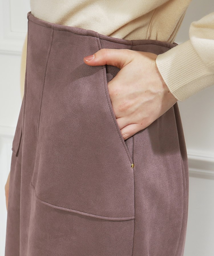 クチュールブローチ(Couture Brooch)の【オフィス・通勤にも】フェイクスエードダンボールスカート46