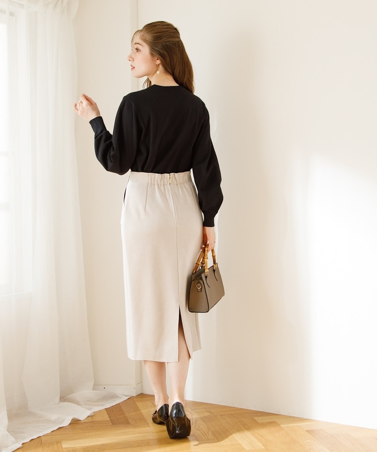 クチュールブローチ(Couture Brooch)の【オフィス・通勤にも】フェイクスエードダンボールスカート10