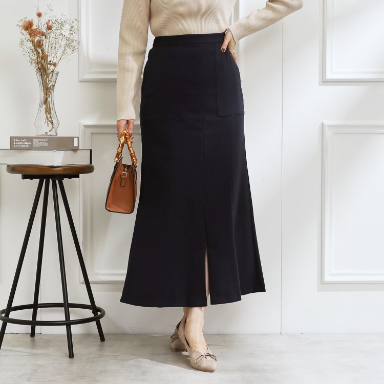 クチュールブローチ(Couture Brooch)のベーカー風ポケットマーメイドスカート ミモレスカート