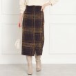 クチュールブローチ(Couture Brooch)のチェックタイトスカート ネイビー(293)