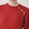 クチュールブローチ(Couture Brooch)の【コーデを彩る華やかニット】飾り釦ロングリブパフニット25