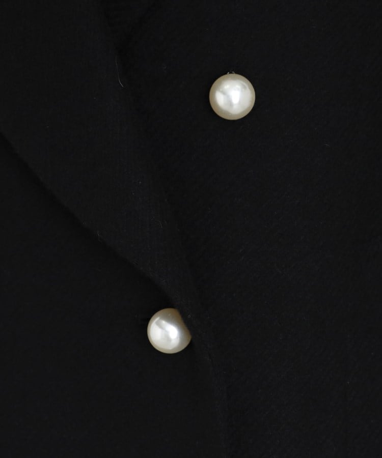 クチュールブローチ(Couture Brooch)の【ふっくら軽く、暖かい】パール調ボタンPコート32