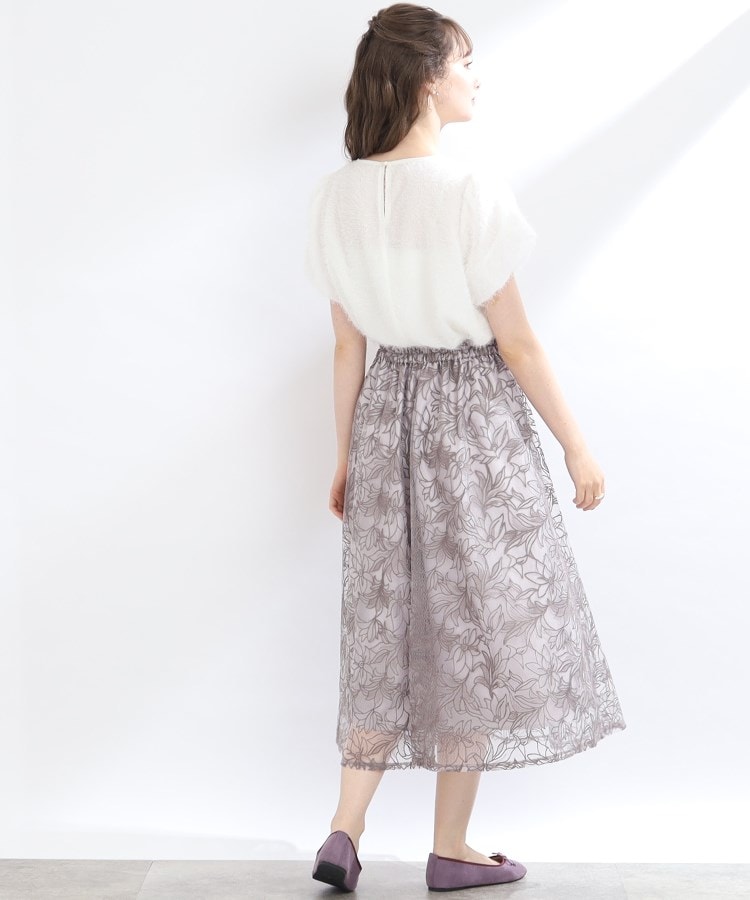 クチュールブローチ(Couture Brooch)の【S-LL/秋冬新色！】チュール刺繍フレアースカート3