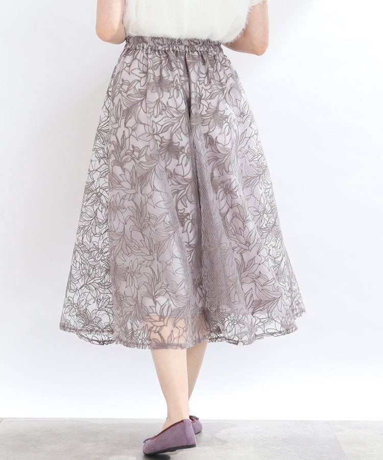 クチュールブローチ(Couture Brooch)の【S-LL/秋冬新色！】チュール刺繍フレアースカート6