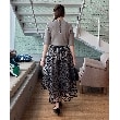 クチュールブローチ(Couture Brooch)の【S-LL/秋冬新色！】チュール刺繍フレアースカート30